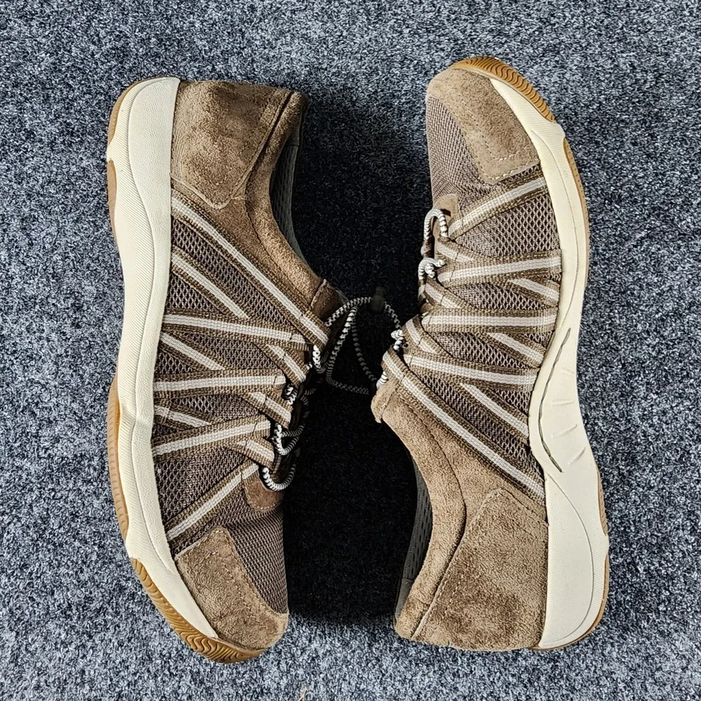 Dansko Honor Mesh Suede Drawcord Sneaker Womens Size EU 40/US 9.5-10 Brown EUC
